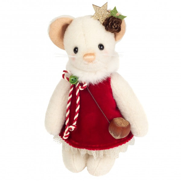 Teddy Hermann Weihnachtsmaus Francesca 17 cm 148173