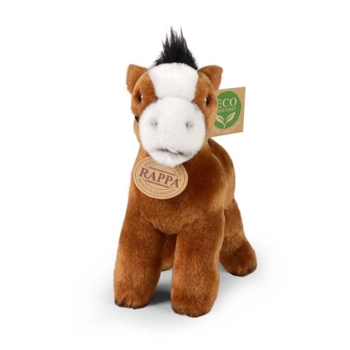 Pferd braun stehend 20 cm Kuscheltier Plüschtier Stofftier Nachhaltig