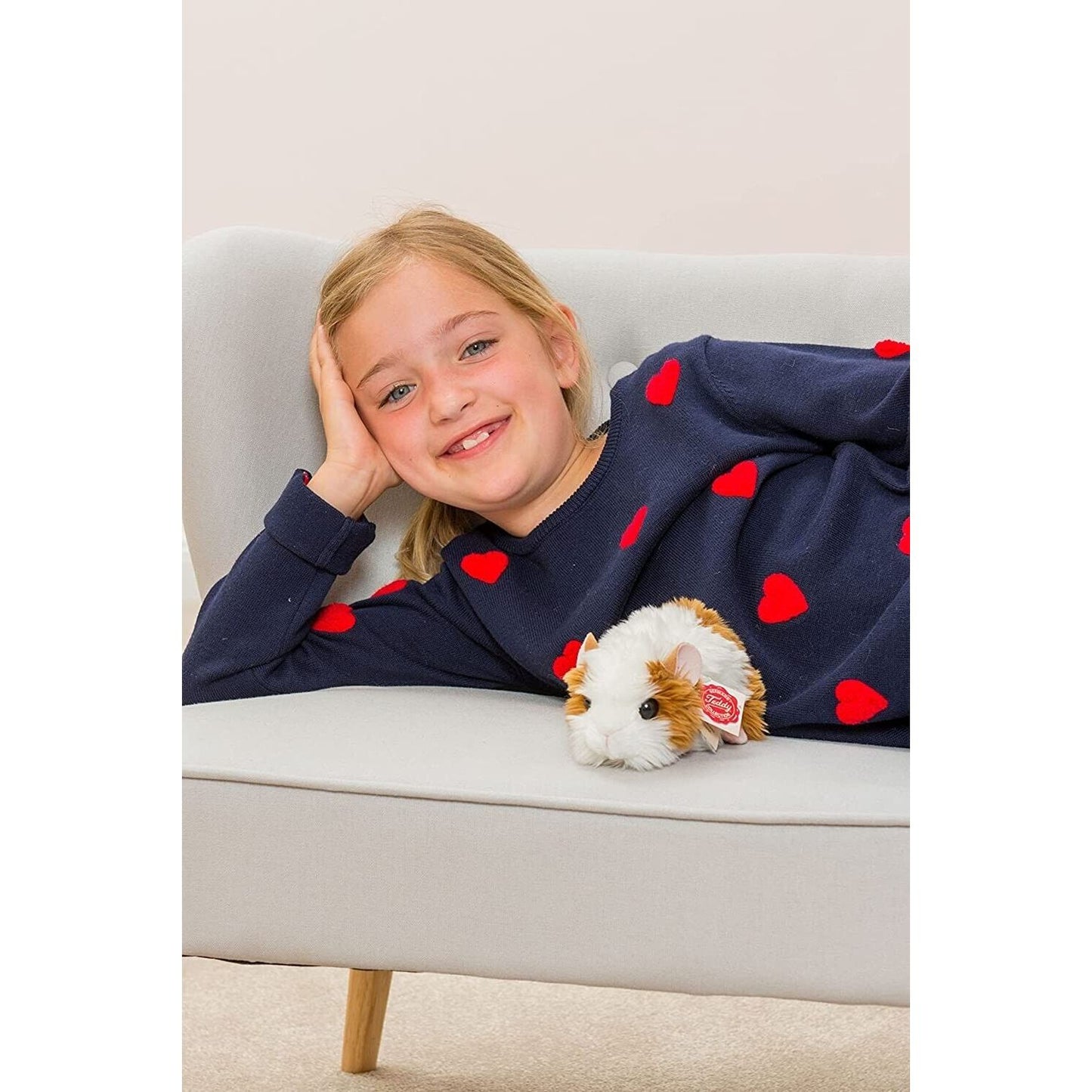 Teddy Hermann Meerschweinchen gold weiß 18 cm 92619 Kuscheltier Plüschtier