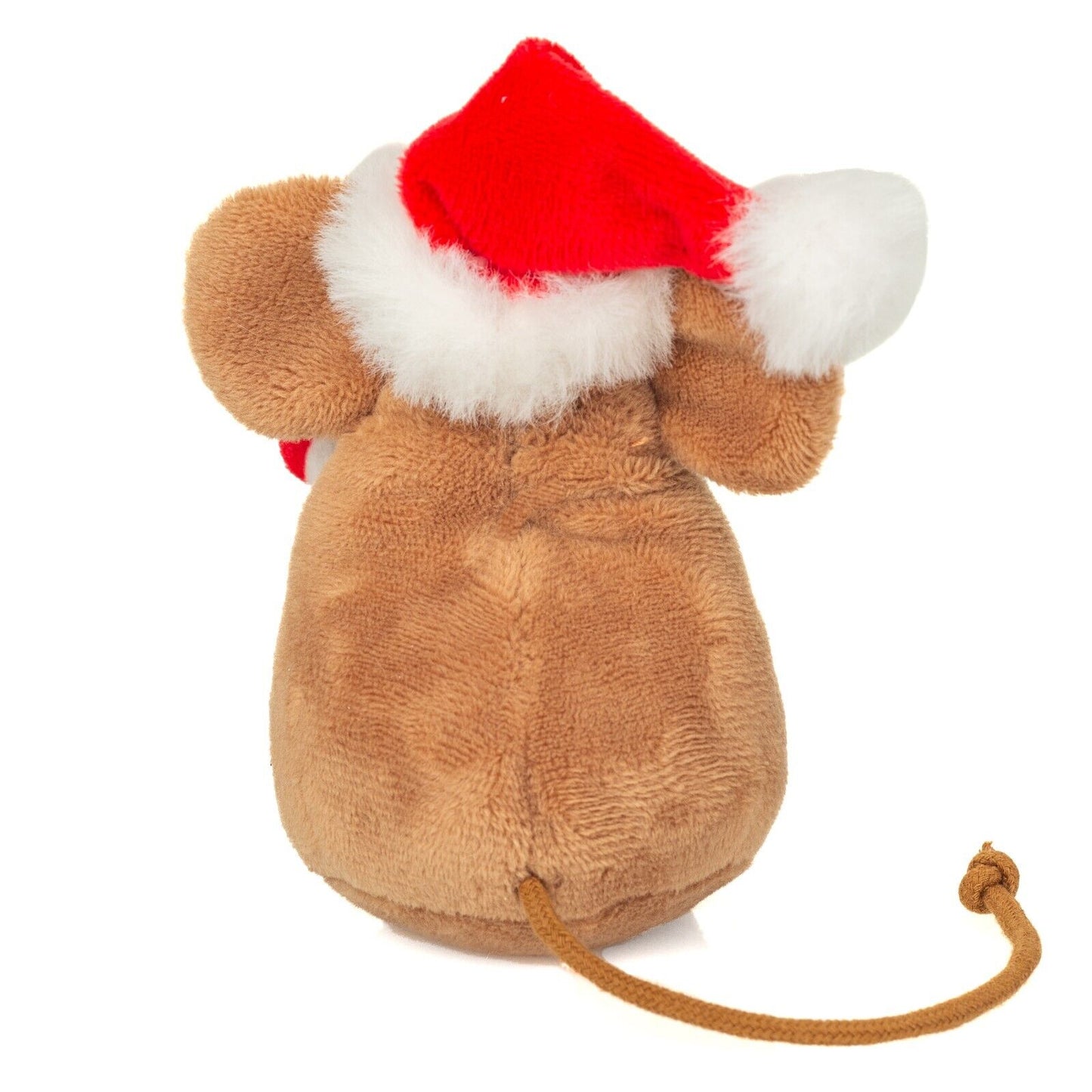 Teddy Hermann Weihnachtsmaus mit Zuckerstange 11 cm aus Plüsch 94616 Kuscheltier