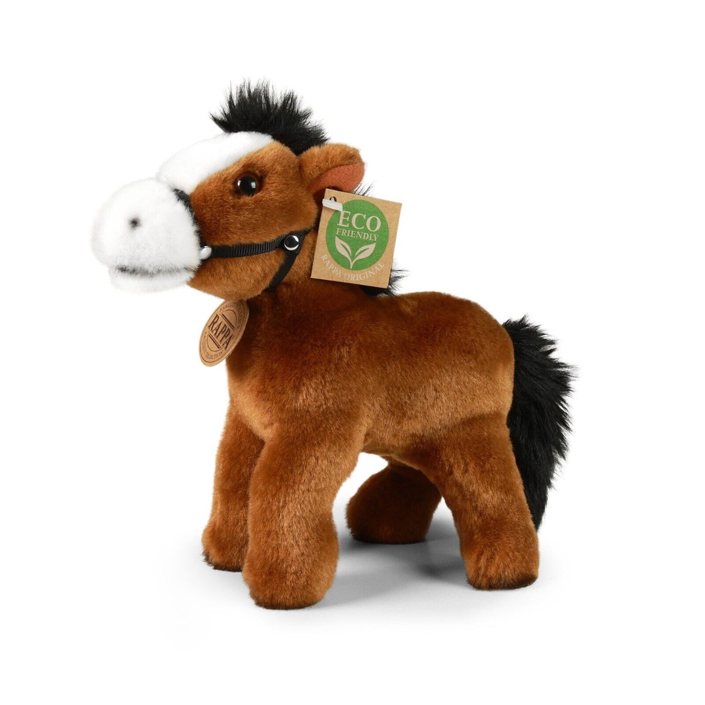 Pferd braun stehend 20 cm Kuscheltier Plüschtier Stofftier Nachhaltig