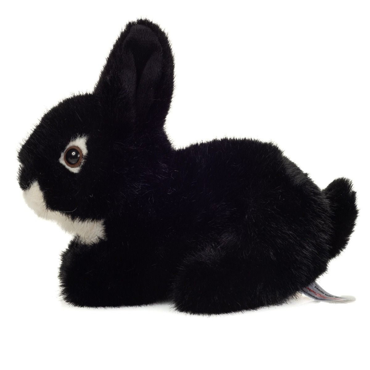 Teddy Hermann Hase sitzend schwarz 17 cm 93740 Kuscheltier Stofftier Plüschtier-Teddy-Hermann GmbH-Teddy Cool Shop
