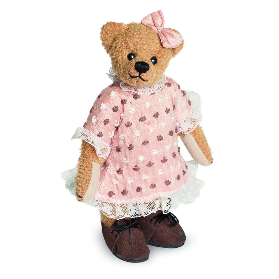 Teddy Hermann Miniatur Teddybär Evelyn 16 cm 150862-Teddy-Hermann GmbH-Teddy Cool Shop
