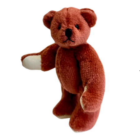 Teddy Hermann Miniatur Teddy korallenrot 5,5 cm 154068