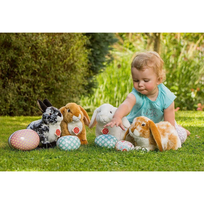 Teddy Hermann Hase Widderkaninchen braun weiß gescheckt 30 cm 93791 Kuscheltier Plüschtier