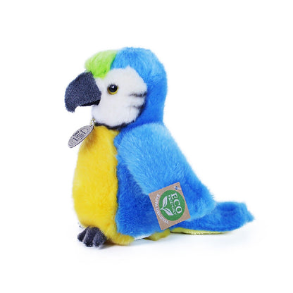 Baby Papagei blau gelb 19 cm Kuscheltier Plüschtier Stofftier Plüsch Ara Macaw