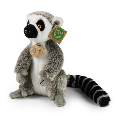 Lemur sitzend 22 cm Kuscheltier Plüschtier Stofftier Nachhaltig Affe Primat