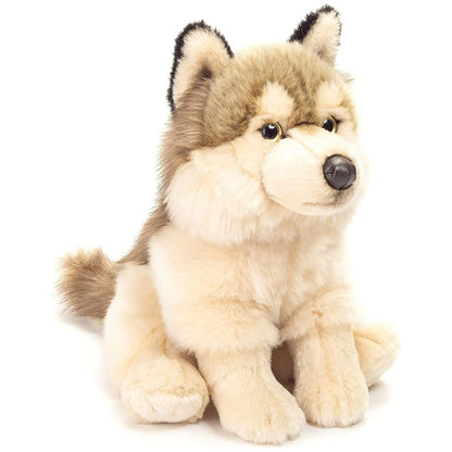 Teddy Hermann Wolf sitzend 29 cm 92738 Kuscheltier Plüschtier