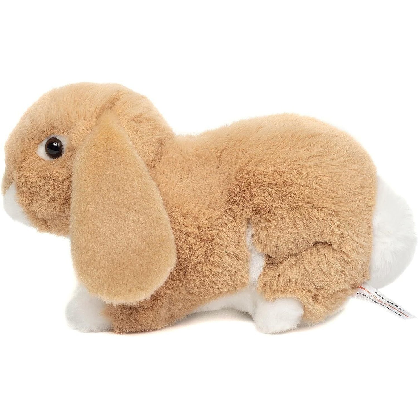 Teddy Hermann Hase sitzend beige 23 cm 93732 Nachhaltiges Kuscheltier Plüschtier