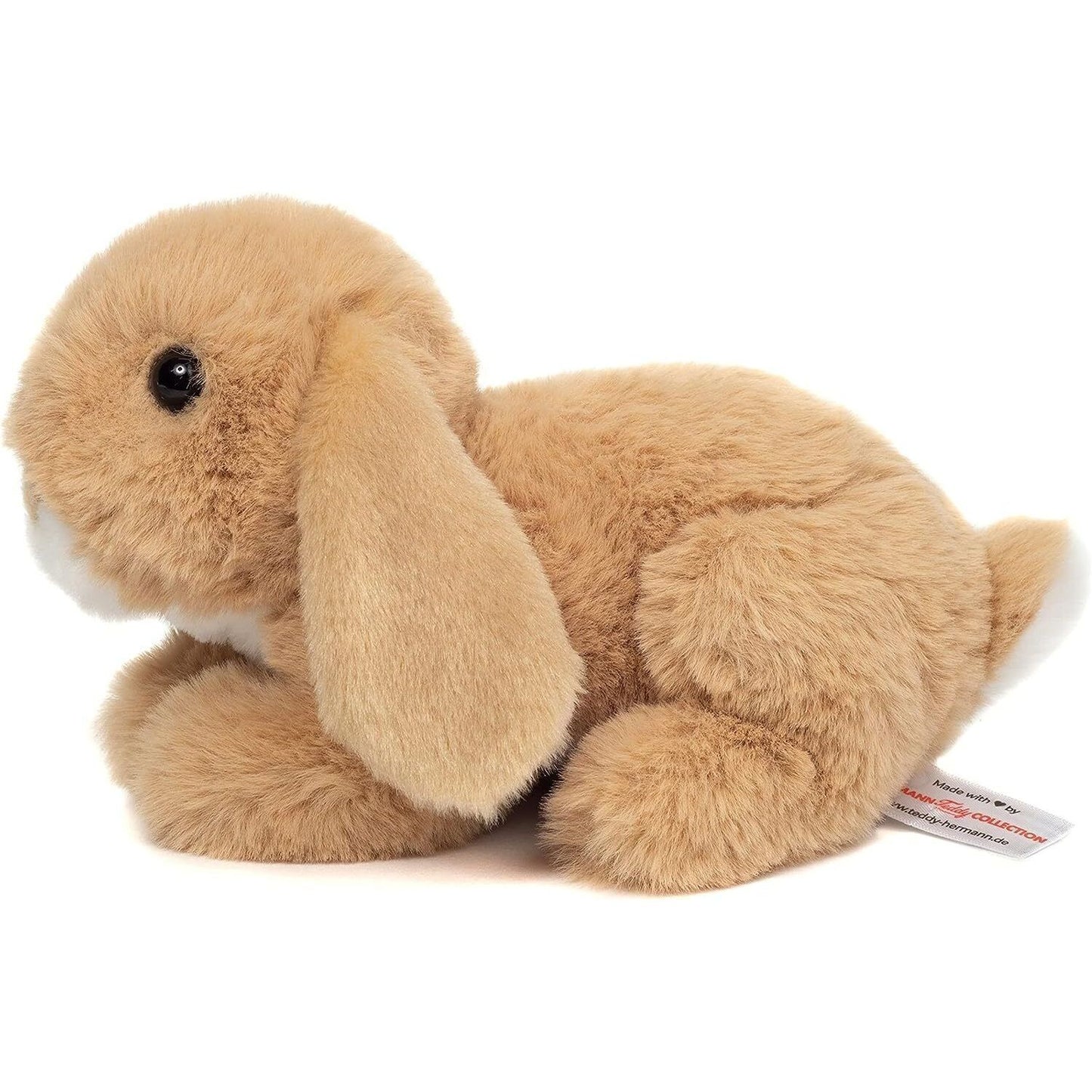 Teddy Hermann Hase sitzend beige 17 cm 93731 Nachhaltiges Kuscheltier Plüschtier