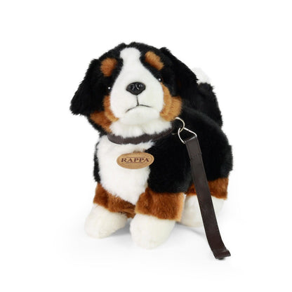 Berner Sennenhund Welpe stehend mit Leine 22 cm Kuscheltier Plüschtier