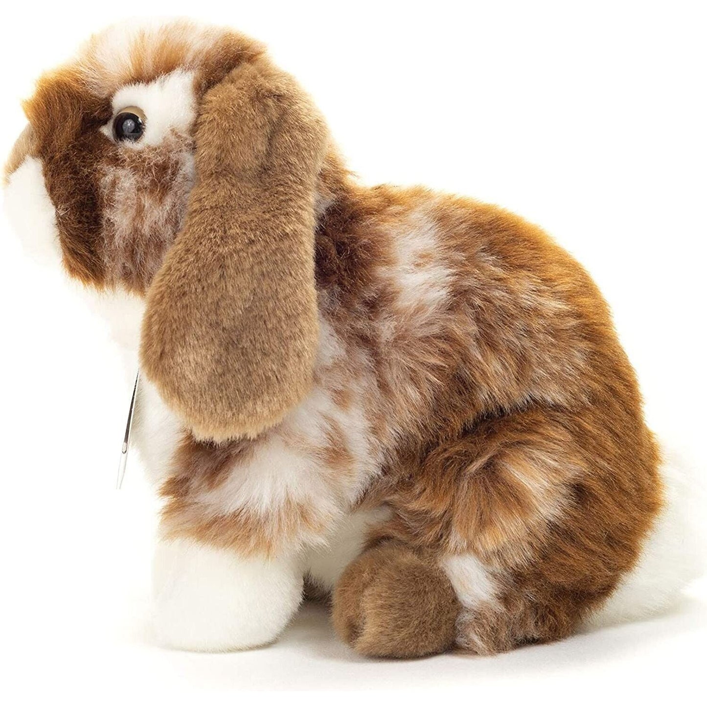 Teddy Hermann Hase sitzend braun weiß gescheckt 20 cm 93724 Kuscheltier Plüschtier