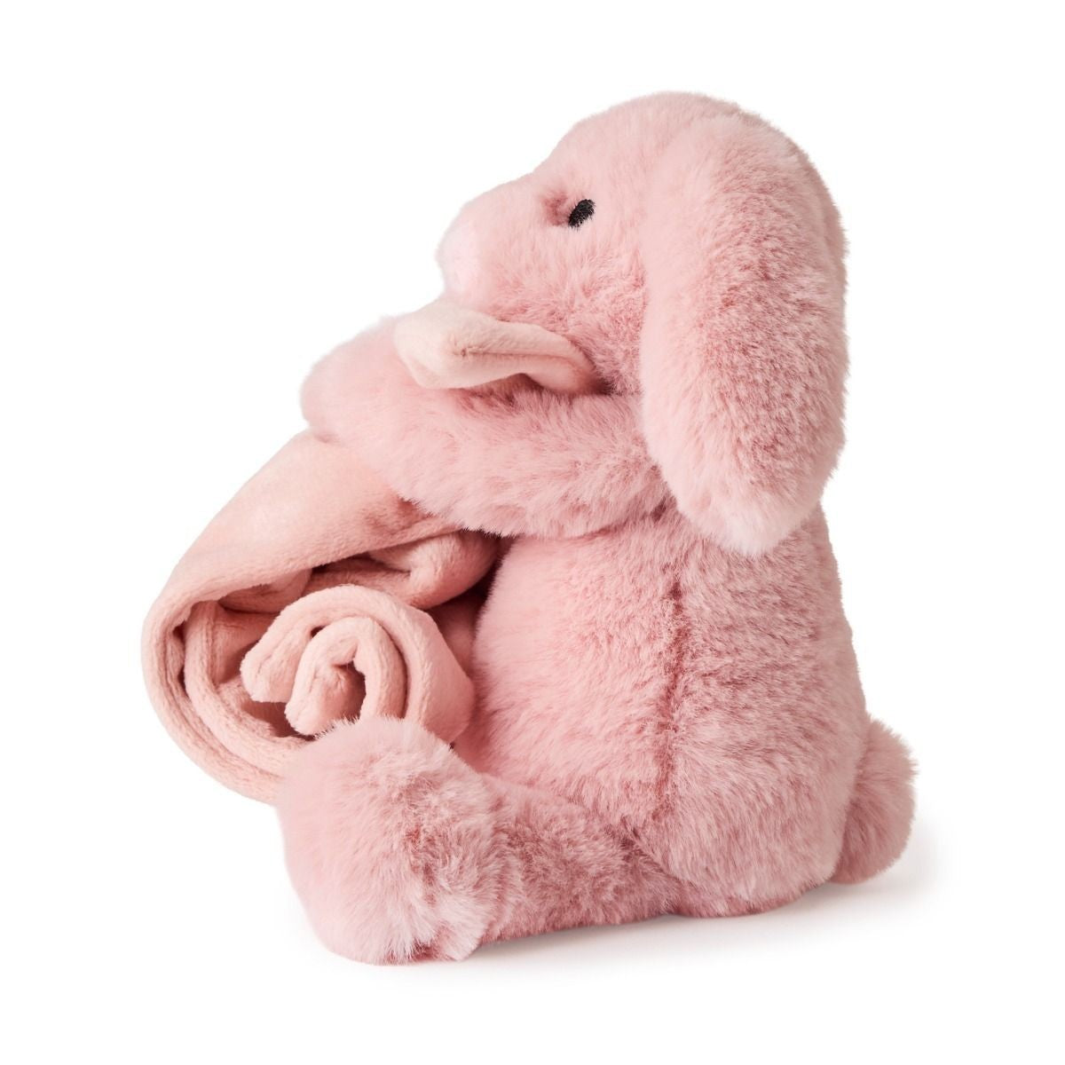 Teddy Hermann Hund rosa mit Schnuffeltuch 15 cm 94002 Kuscheltier Plüschtier