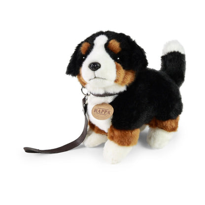 Berner Sennenhund Welpe stehend mit Leine 22 cm Kuscheltier Plüschtier