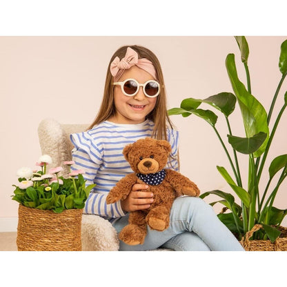 Teddy Hermann Teddybär braun mit Halstuch 30 cm 91362 Kuscheltier Plüschtier