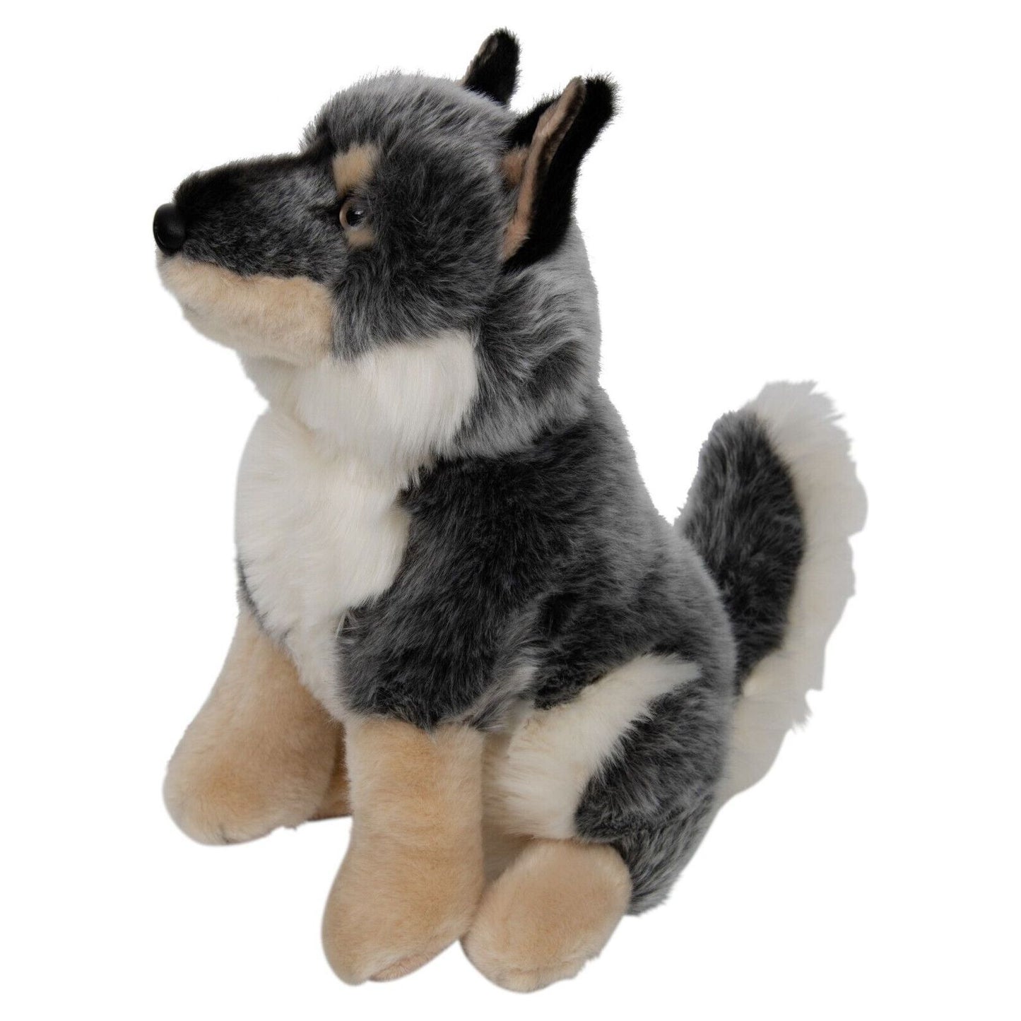 Teopet Wolf grau sitzend 27 cm Kuscheltier Plüschtier Stofftier Neu