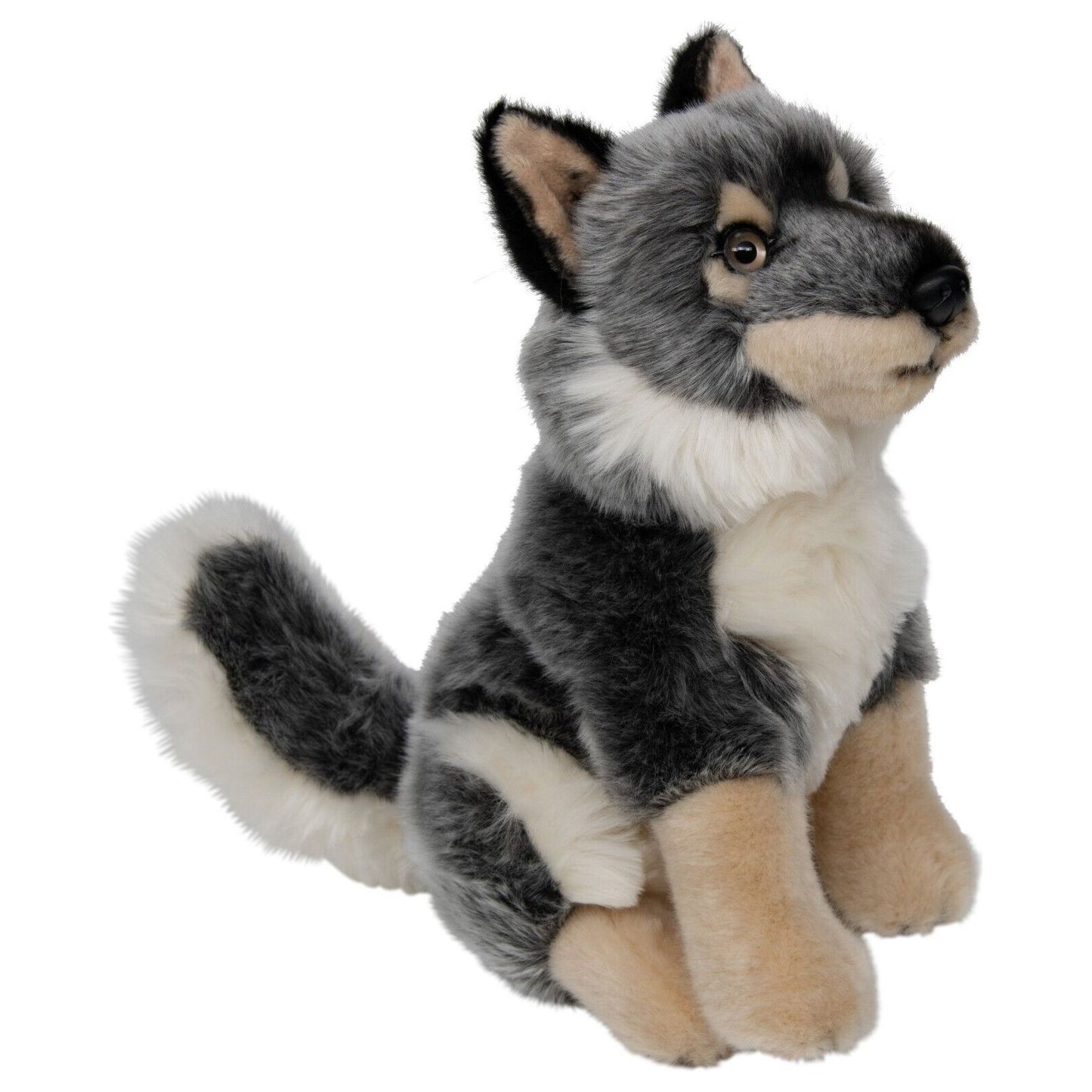 Teopet Wolf grau sitzend 27 cm Kuscheltier Plüschtier Stofftier Neu