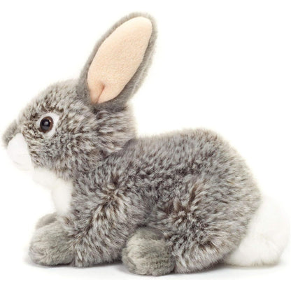 Teddy Hermann Hase sitzend grau 18 cm 93701 Kuscheltier Plüschtier