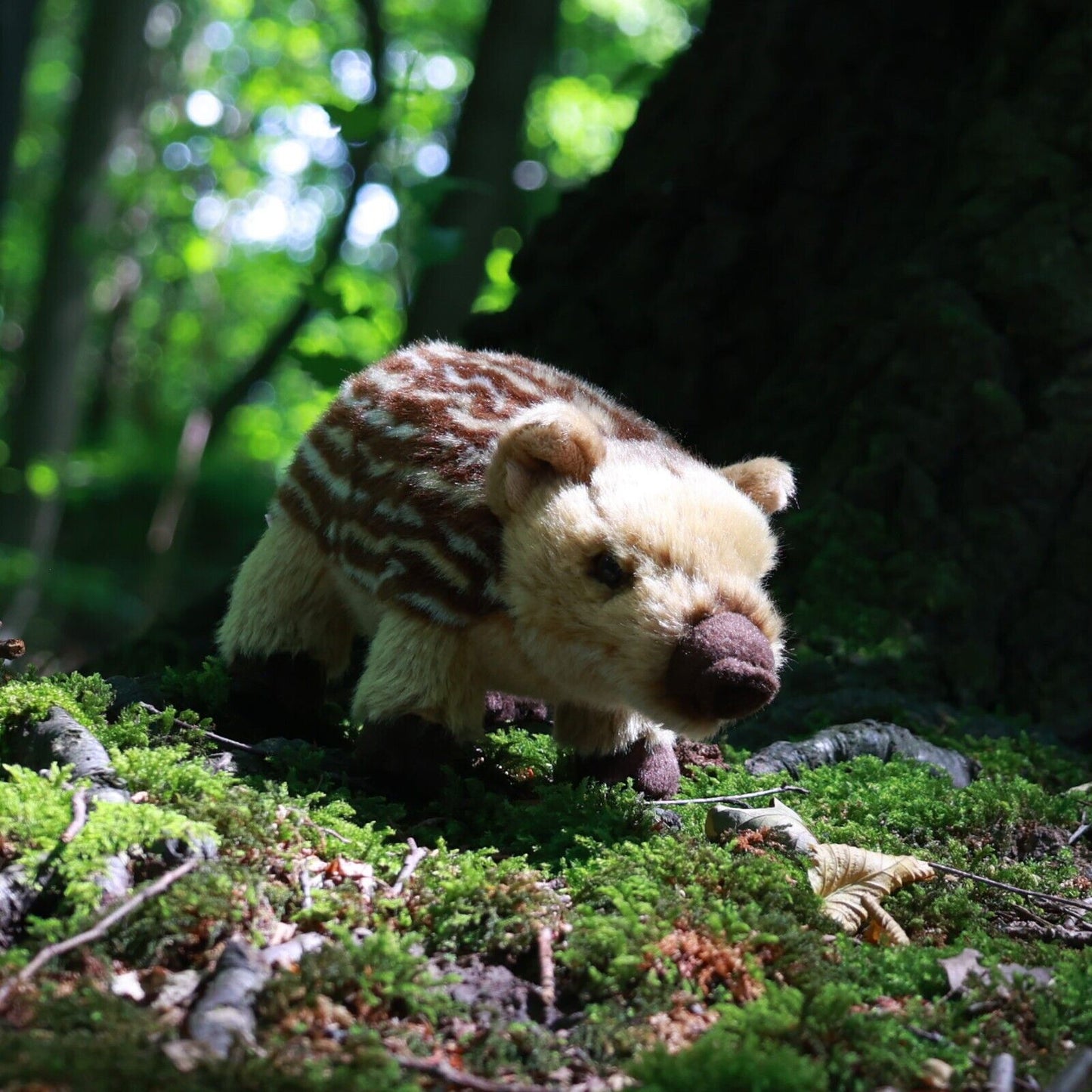 Wildschwein Frischling stehend 22 cm Kuscheltier Plüschtier Wildschwein Baby