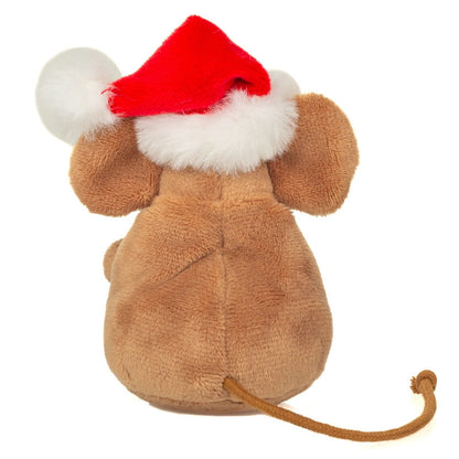 Teddy Hermann Weihnachtsmaus mit Kranz 11 cm aus Plüsch 94617 Kuscheltier