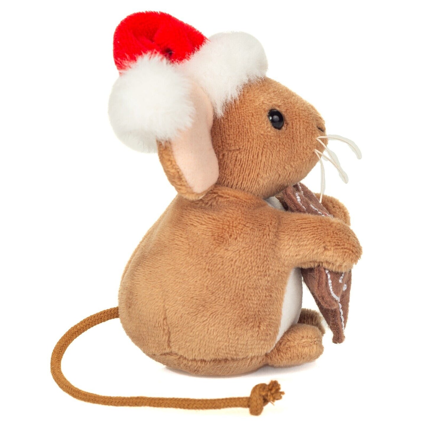 Teddy Hermann Weihnachtsmaus mit Keks 11 cm aus Plüsch 94615 Kuscheltier