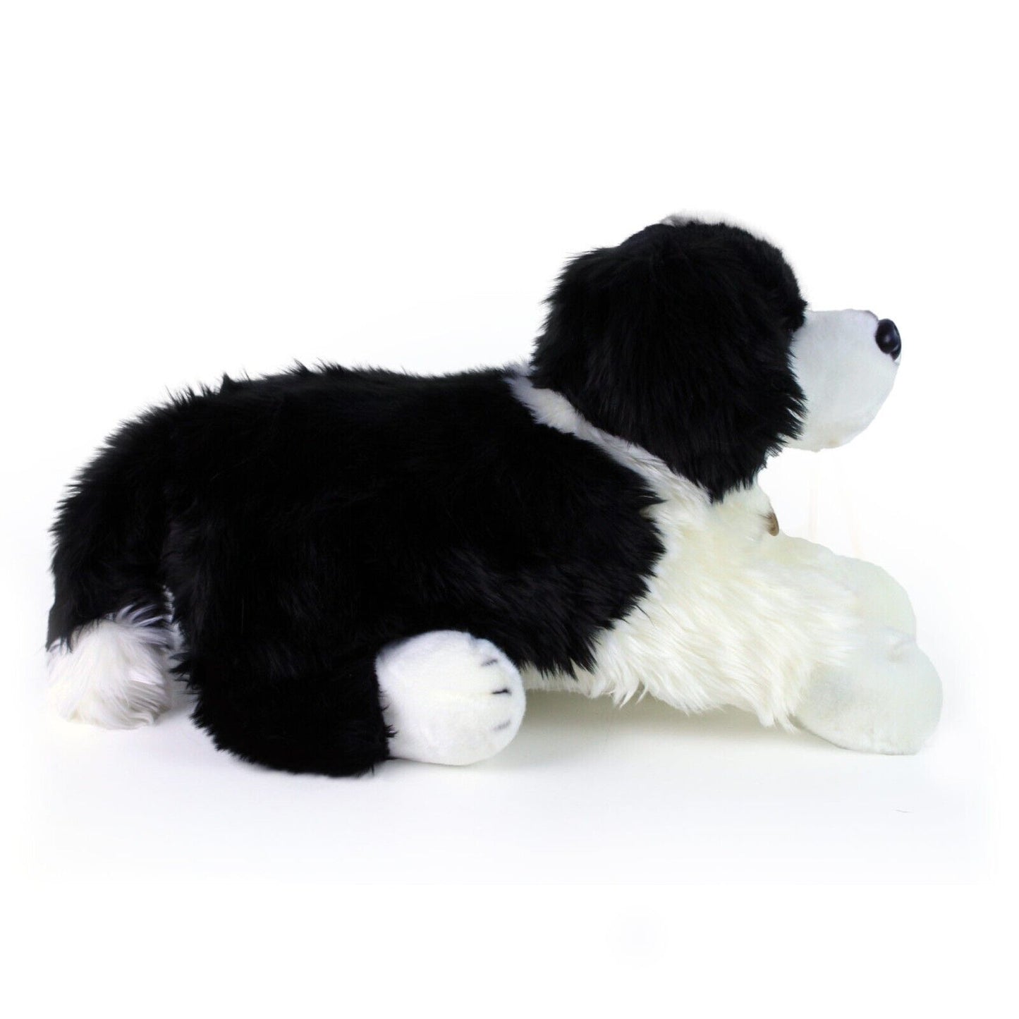 Border Collie liegend 60 cm Kuscheltier Plüschtier Stofftier Nachhaltig