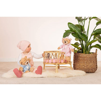 Teddy Hermann Schlafanzugbär rosa 30 cm 91386 Kuscheltier Plüschtier