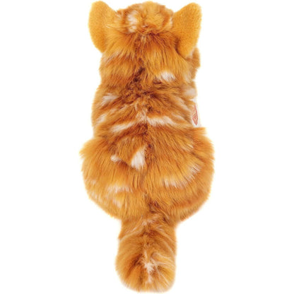 Teddy Hermann Katze liegend rot getigert 20 cm 91837 Kuscheltier Plüschtier