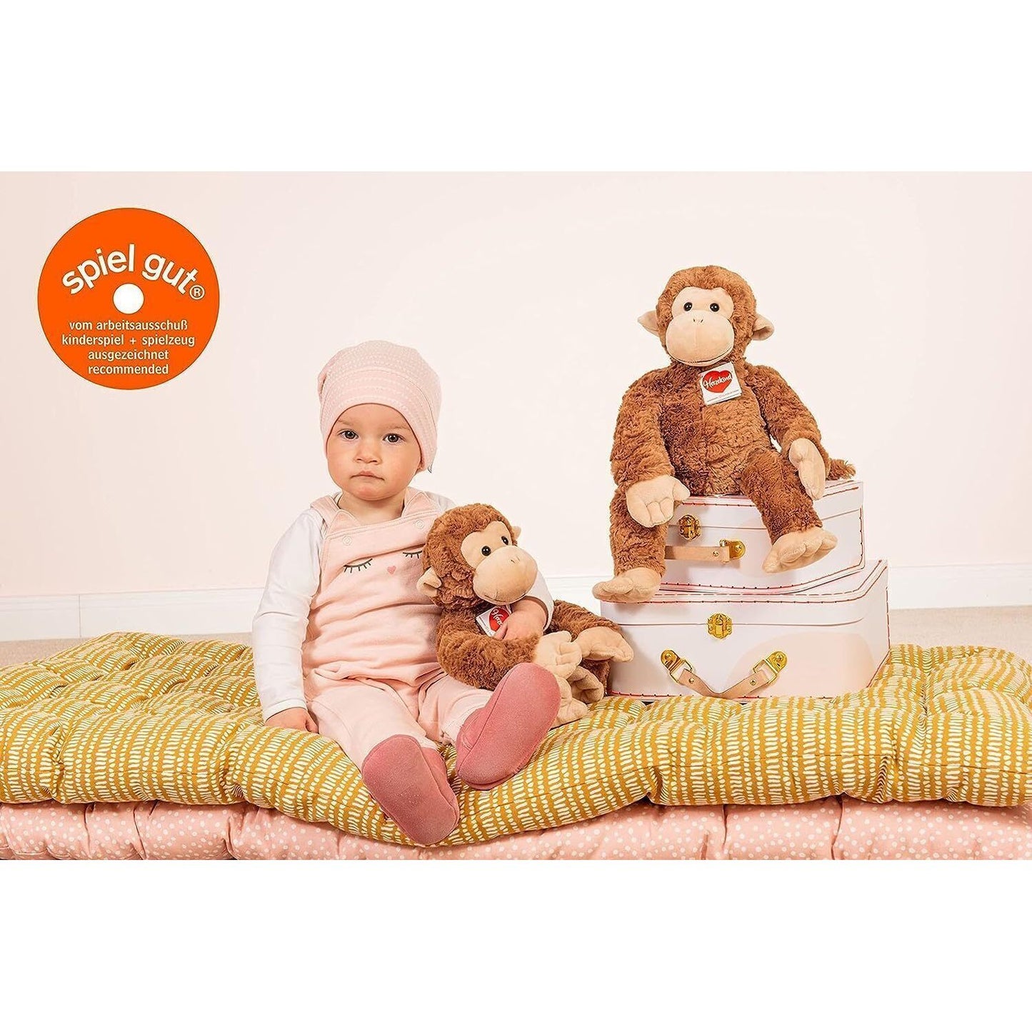 Teddy Hermann Herzekind Äffchen Yoyo 39 cm 93902 Affe Kuscheltier Plüschtier