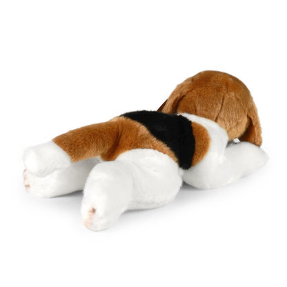 Beagle liegend 30 cm Kuscheltier Plüschtier Stofftier Nachhaltig