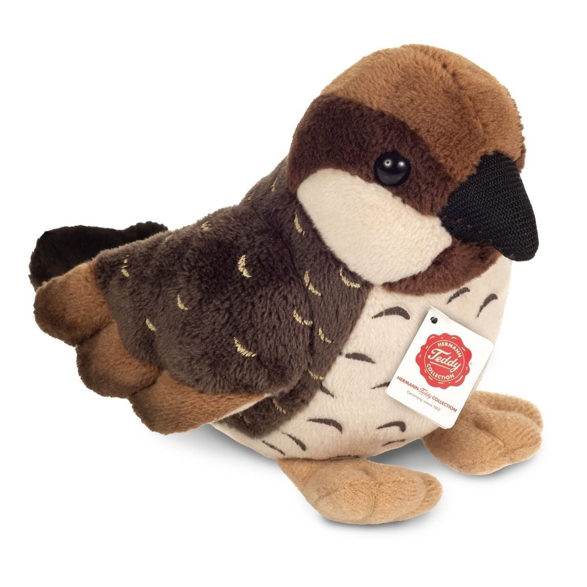 Teddy Hermann Sperling 12 cm 94180 Kuscheltier Plüschtier Stofftier Vogel Spatz