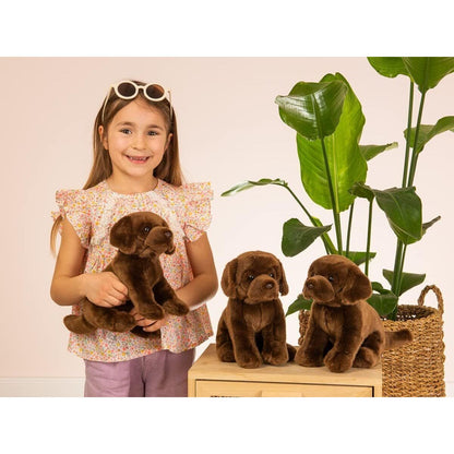 Teddy Hermann Labrador sitzend Dunkelbraun 25 cm 91958 Kuscheltier Plüschtier