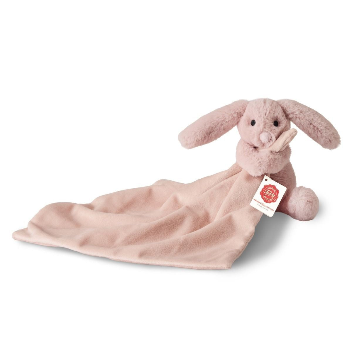 Teddy Hermann Hund rosa mit Schnuffeltuch 15 cm 94002 Kuscheltier Plüschtier