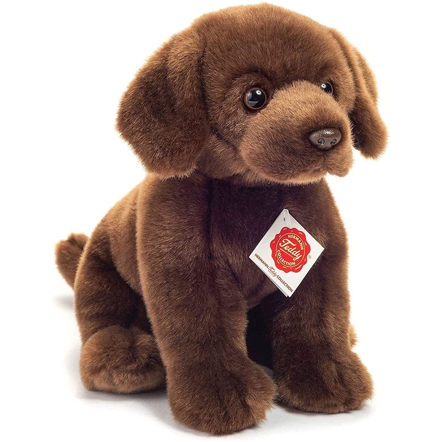 Teddy Hermann Labrador sitzend Dunkelbraun 25 cm 91958 Kuscheltier Plüschtier