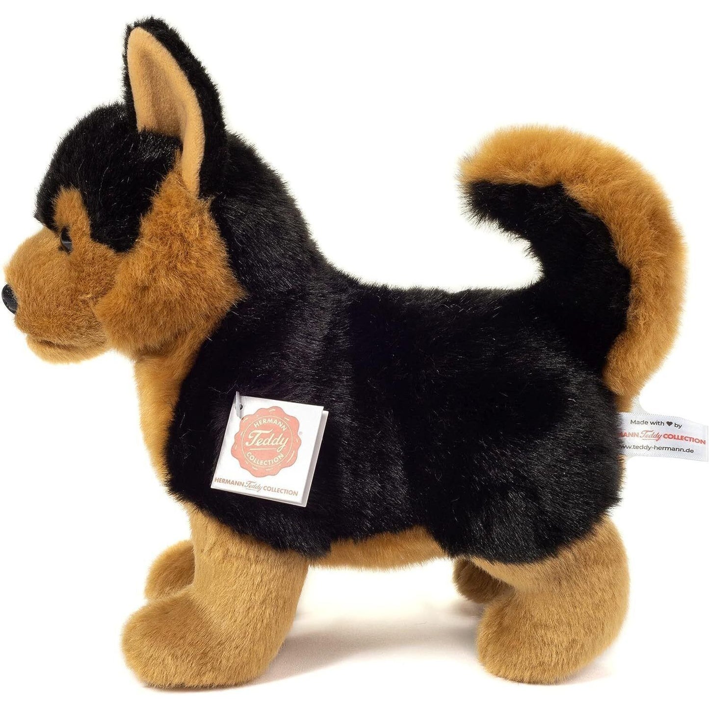 Teddy Hermann Schäferhund Welpe stehend 23 cm 91970 Kuscheltier Plüschtier