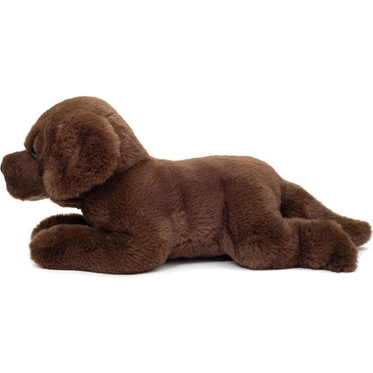 Teddy Hermann Labrador liegend braun 32 cm Nachhaltiges Kuscheltier Plüschtier