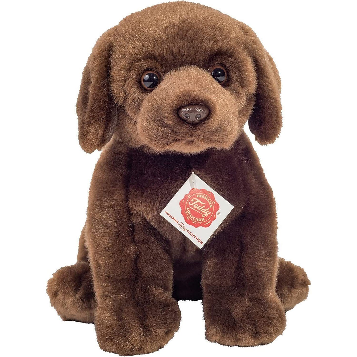 Teddy Hermann Labrador sitzend Dunkelbraun 25 cm 91958 Kuscheltier Plüschtier