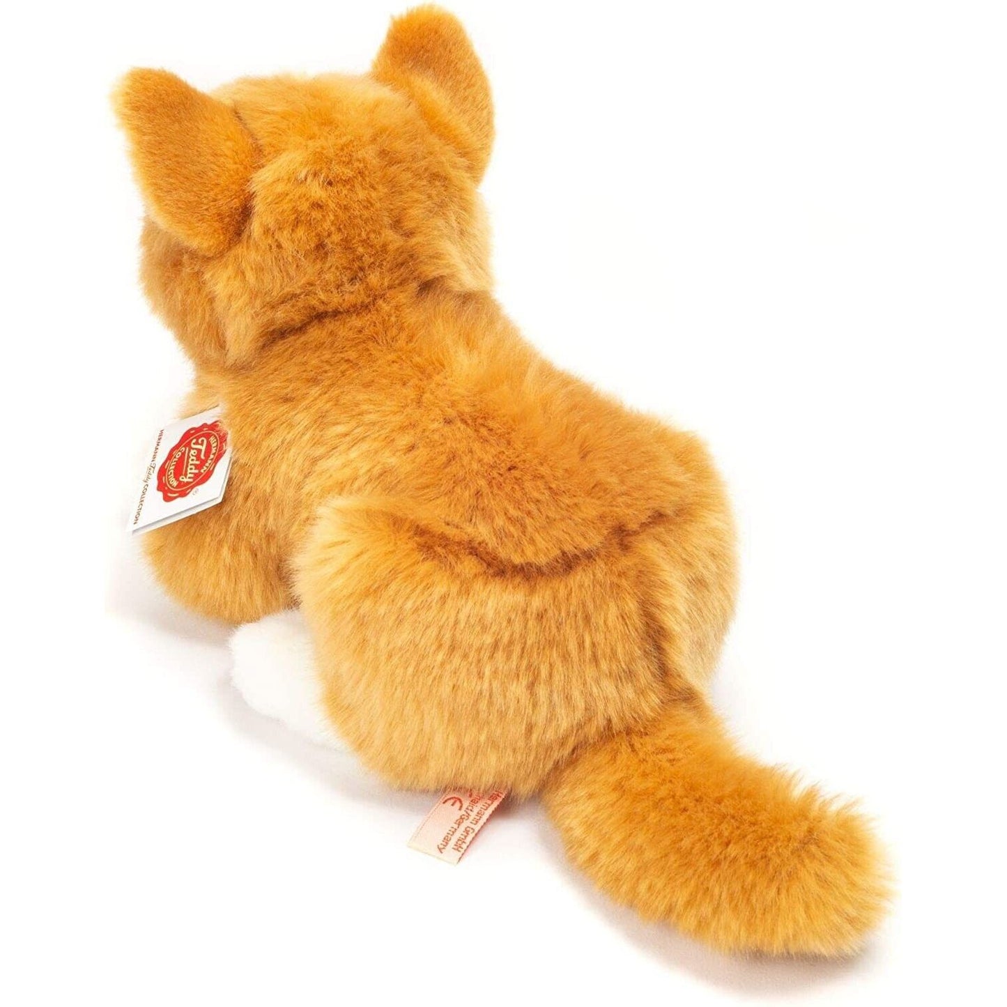 Teddy Hermann Katze liegend rot  20 cm 91832 Kuscheltier Plüschtier