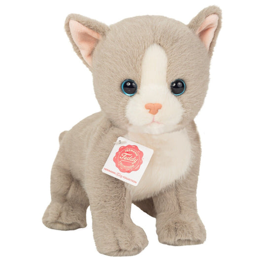 Teddy Hermann Babykatze grau 24 cm 91841 Kuscheltier Plüschtier-Teddy-Hermann GmbH-Teddy Cool Shop