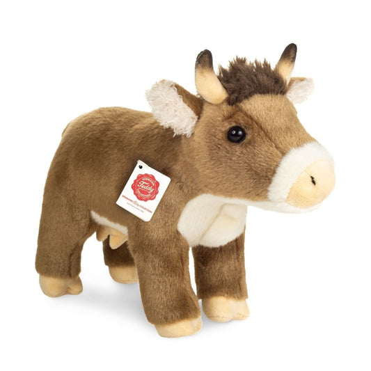 Teddy Hermann Braunvieh Kuh stehend 30 cm 91718 Kuscheltier Plüschtier Stofftier-Teddy-Hermann GmbH-Teddy Cool Shop