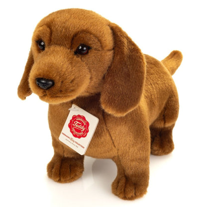 Teddy Hermann Dackel braun stehend 32 cm 91903 Kuscheltier Plüschtier Stofftier-Teddy-Hermann GmbH-Teddy Cool Shop