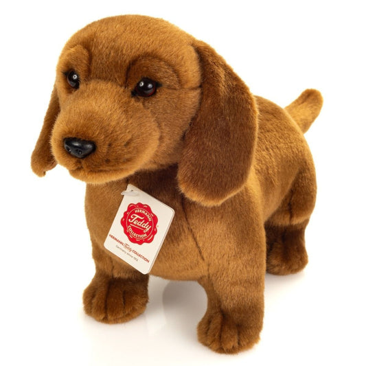 Teddy Hermann Dackel braun stehend 32 cm 91903 Kuscheltier Plüschtier Stofftier-Teddy-Hermann GmbH-Teddy Cool Shop