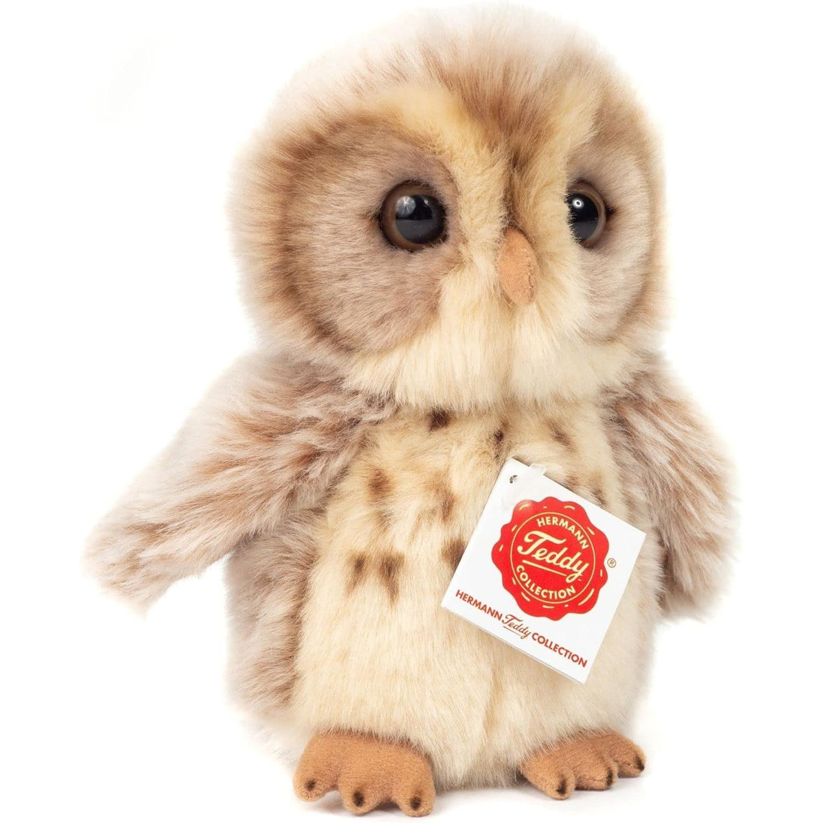 Teddy Hermann Eule hellbraun 16 cm 94170 Kuscheltier Plüschtier Stofftier-Teddy-Hermann GmbH-Teddy Cool Shop