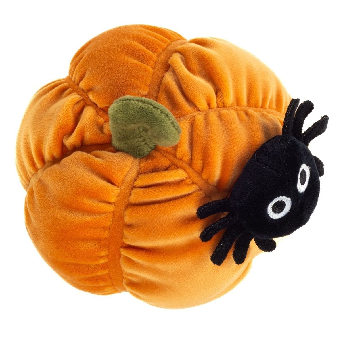 Teddy Hermann Halloween Kürbis mit Spinne 14 cm 94643 Plüschtier Kuscheltier-Teddy-Hermann GmbH-Teddy Cool Shop