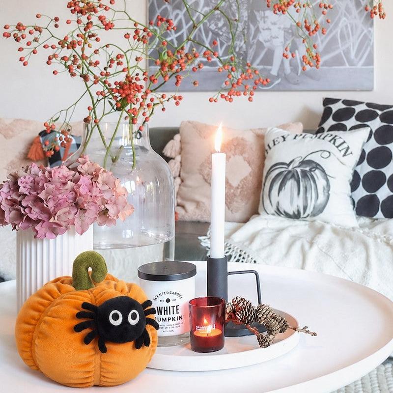 Teddy Hermann Halloween Kürbis mit Spinne 14 cm 94643 Plüschtier Kuscheltier-Teddy-Hermann GmbH-Teddy Cool Shop