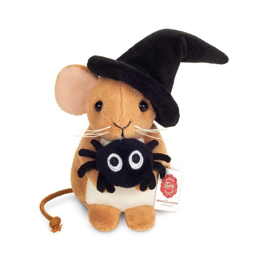 Teddy Hermann Halloween Maus mit Spinne 11 cm 94704 Plüschtier Kuscheltier-Teddy-Hermann GmbH-Teddy Cool Shop