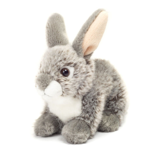 Teddy Hermann Hase sitzend grau 18 cm 93701 Kuscheltier Plüschtier-Teddy-Hermann GmbH-Teddy Cool Shop