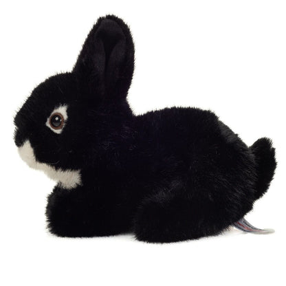 Teddy Hermann Hase sitzend schwarz 17 cm 93740 Kuscheltier Stofftier Plüschtier-Teddy-Hermann GmbH-Teddy Cool Shop