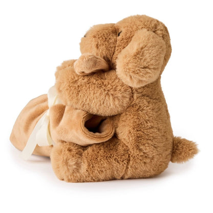 Teddy Hermann Hund braun mit Schnuffeltuch 17 cm 94001 Kuscheltier Plüschtier-Teddy-Hermann GmbH-Teddy Cool Shop
