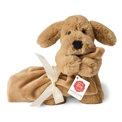Teddy Hermann Hund braun mit Schnuffeltuch 17 cm 94001 Kuscheltier Plüschtier-Teddy-Hermann GmbH-Teddy Cool Shop